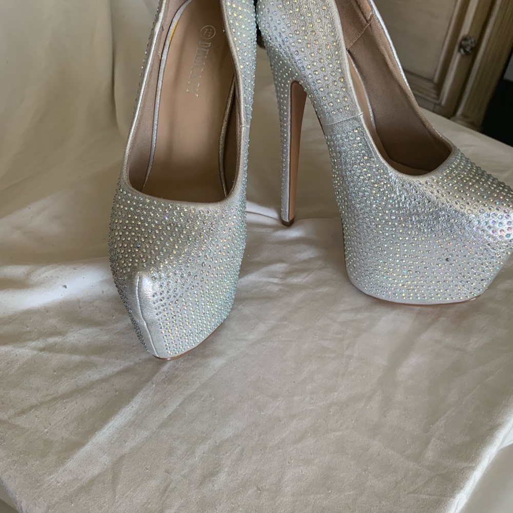 Stunning rhinestone heels